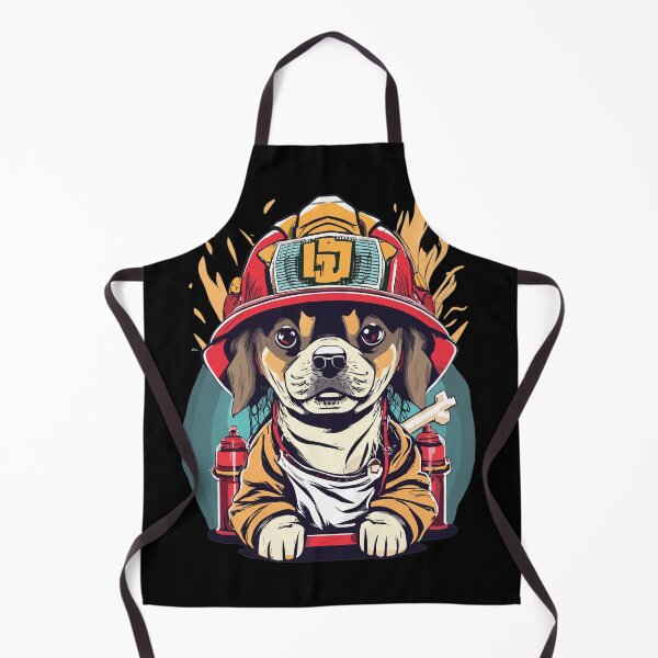 Item preview, Cute Dog as Fireman designed and sold by TruckerPLShop.