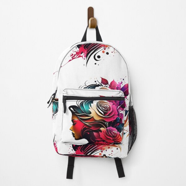 Item preview, Women's Harmony: Vibrant Flowers and Silhouette Merged in a Unique Design designed and sold by VirtusMachina.