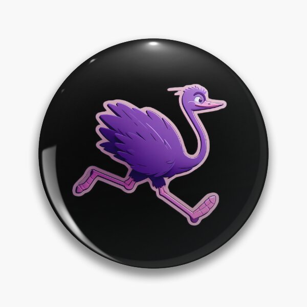Item preview, Nostr - Decentralized Social Network - cartoon purple ostrich - Nostrich  designed and sold by NautilusMare.