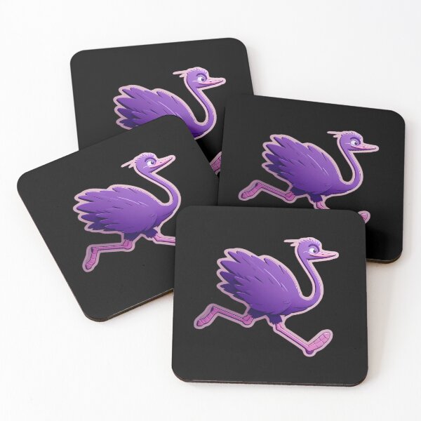 Item preview, Nostr - Decentralized Social Network - cartoon purple ostrich - Nostrich  designed and sold by NautilusMare.