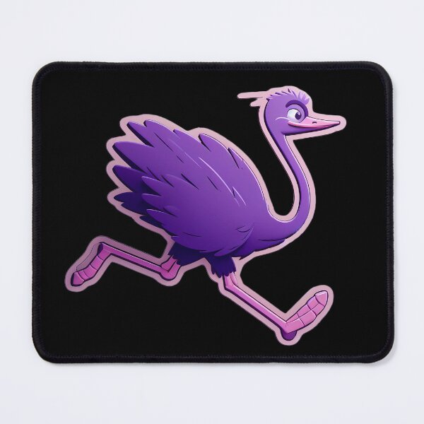 Item preview, Nostr - Decentralized Social Network - cartoon purple ostrich - Nostrich designed and sold by NautilusMare.