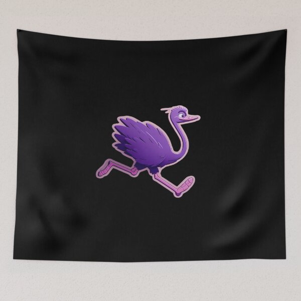 Item preview, Nostr - Decentralized Social Network - cartoon purple ostrich - Nostrich  designed and sold by NautilusMare.