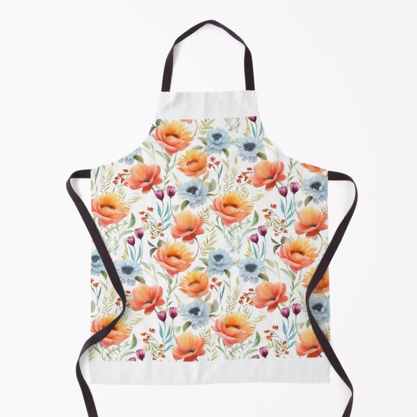 Item preview, A blue and orange floral designed and sold by DigitalArtByCJ.
