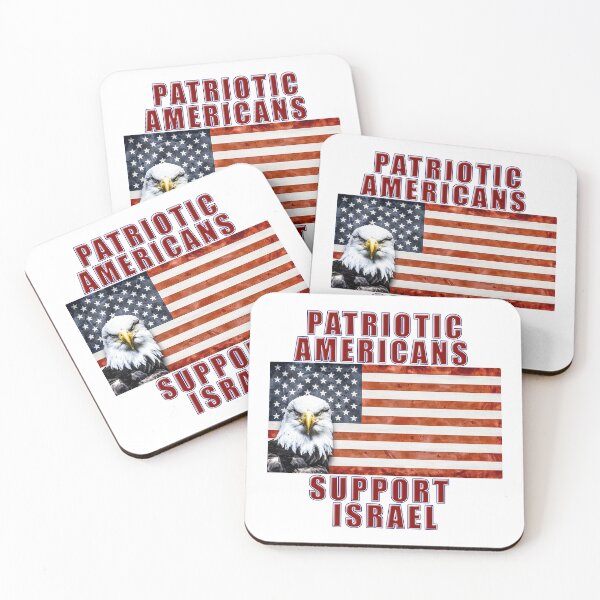 Item preview, PATRIOTIC AMERICANS SUPPORT ISRAEL designed and sold by carolina1.