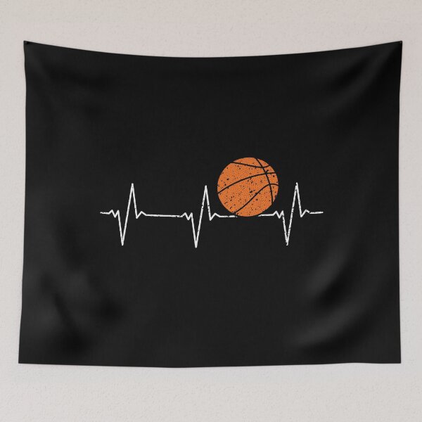Item preview, Basketball Heartbeat Ball Pulse Bball Distressed Design designed and sold by venomousvector.