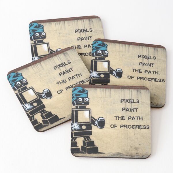 Item preview, Robot Stencil Graffiti designed and sold by Bomax121.