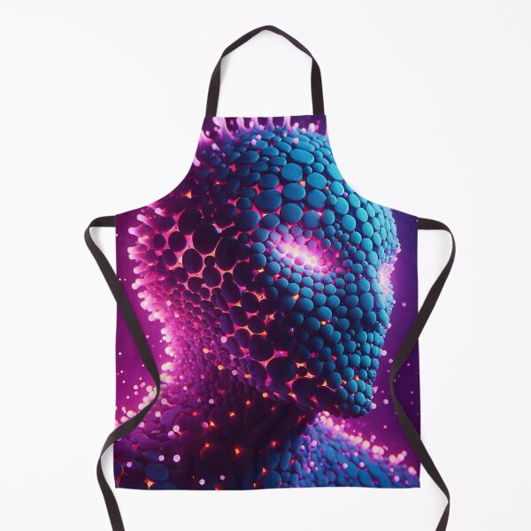 Item preview, Spherical Vision: A futuristic head in blue and purple designed and sold by Girih.