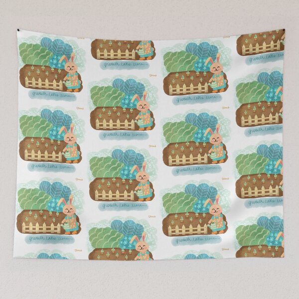 Item preview, Nursery art | baby room | happy bunny | gardening , planting, growth, inspirational  designed and sold by eloulamb.