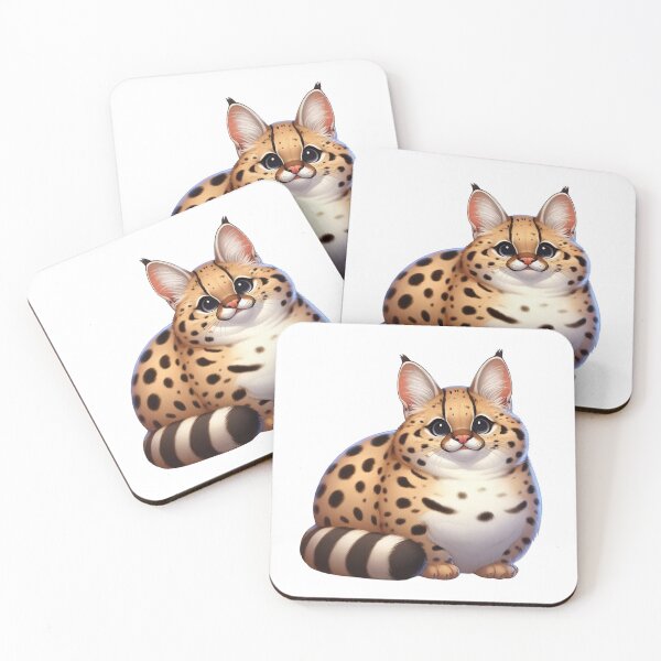 Item preview, Fat Serval designed and sold by Carly Gough.