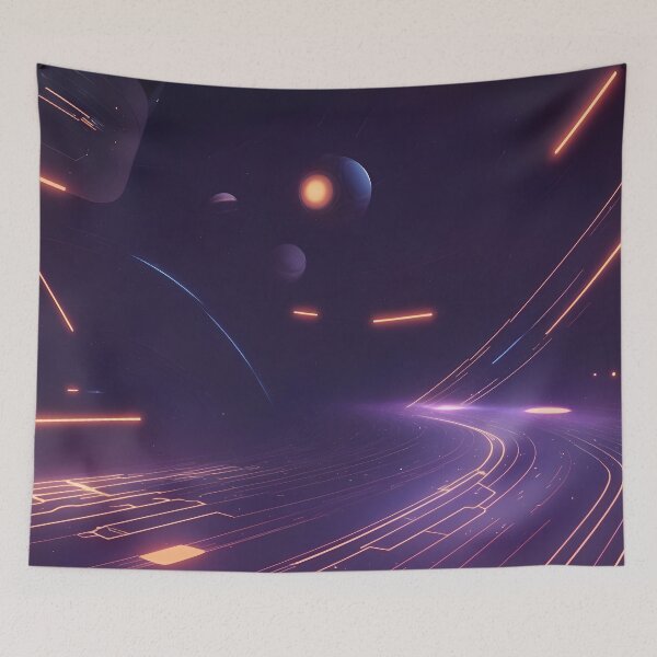 Item preview, Starship Trails - Abstract Cosmic Art designed and sold by Jollys-ArtShop.