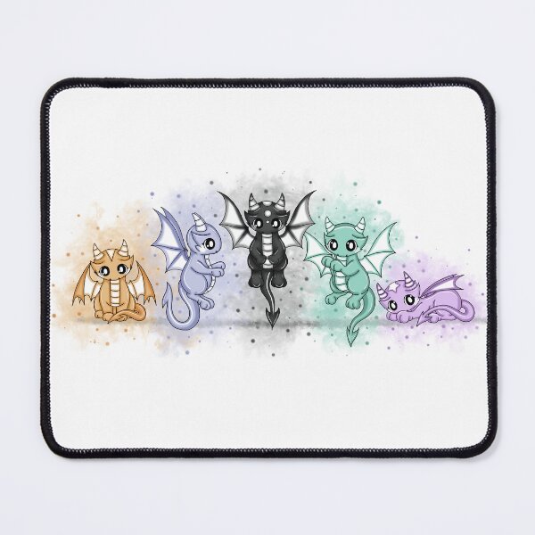 Item preview, many cute kawaii dragons designed and sold by Pezi-Creation.