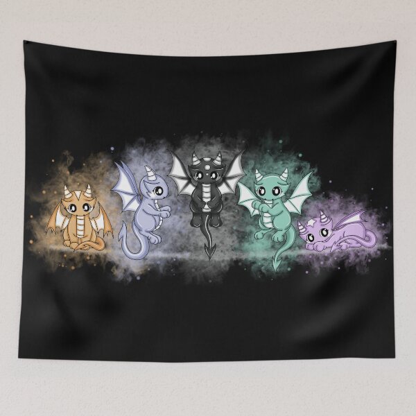 Item preview, many cute kawaii dragons designed and sold by Pezi-Creation.