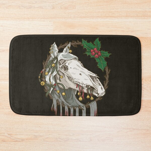 Item preview, Mari Lwyd Grey Ghost Horse designed and sold by Murmur Ink Crow.