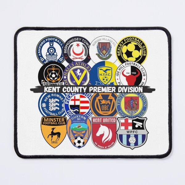 Item preview, Kent County League Premier Division Badge Grid Design designed and sold by PointsPerGame.