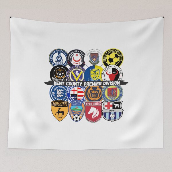 Item preview, Kent County League Premier Division Badge Grid Design designed and sold by PointsPerGame.