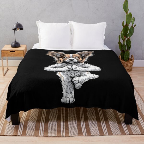 Item preview, Papillon Yoga Dog Puppy Funny Dogs Tree Pose Asana designed and sold by GrandeDuc.