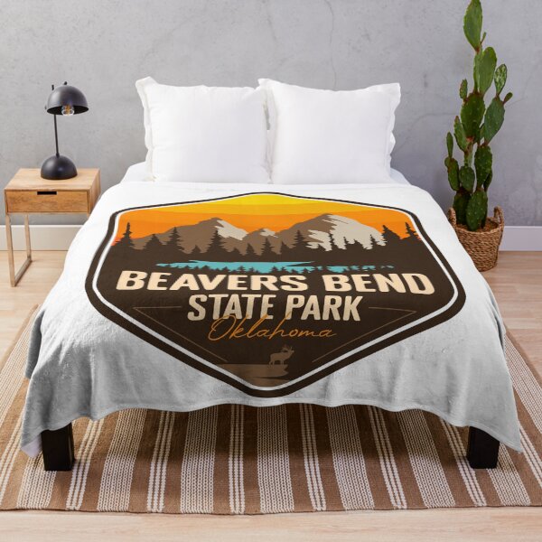 Item preview, Beavers Bend State Park Oklahoma - OK Retro Badge Forest and Wilderness designed and sold by mountainfad.