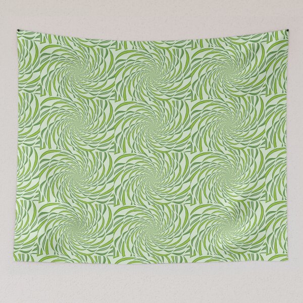 Item preview, Green leaves vertex spiral cyclone of nature  designed and sold by pipikijung.