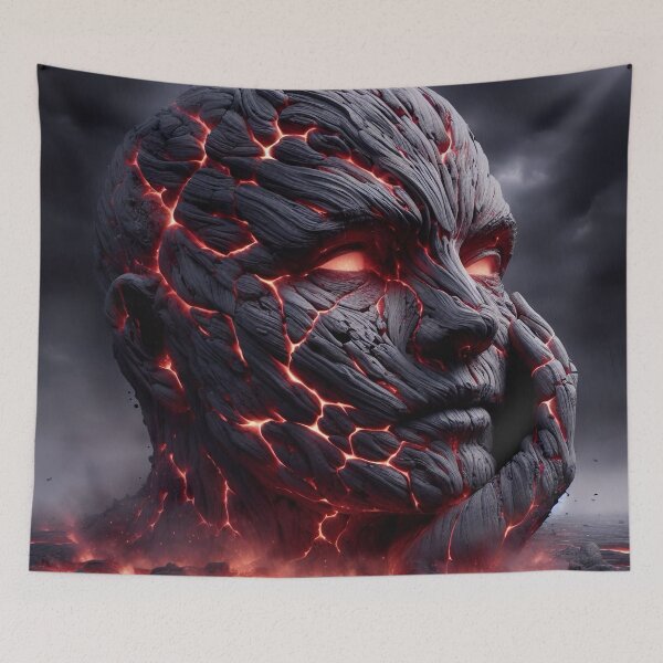 Item preview, Fiery Existence: The Stone and Lava Head designed and sold by Girih.