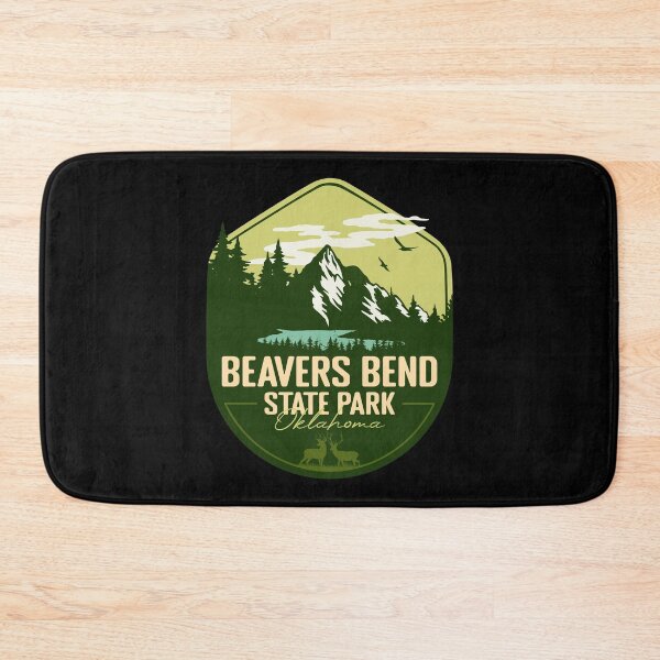 Item preview, Beavers Bend State Park Oklahoma - OK Retro Green Badge Forest and Wilderness  designed and sold by mountainfad.