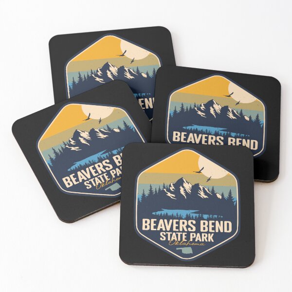Item preview, Beavers Bend State Park Oklahoma - OK Retro Badge Forest and Wilderness  designed and sold by mountainfad.