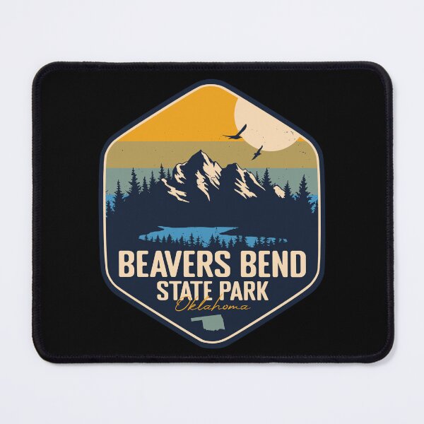 Item preview, Beavers Bend State Park Oklahoma - OK Retro Badge Forest and Wilderness designed and sold by mountainfad.