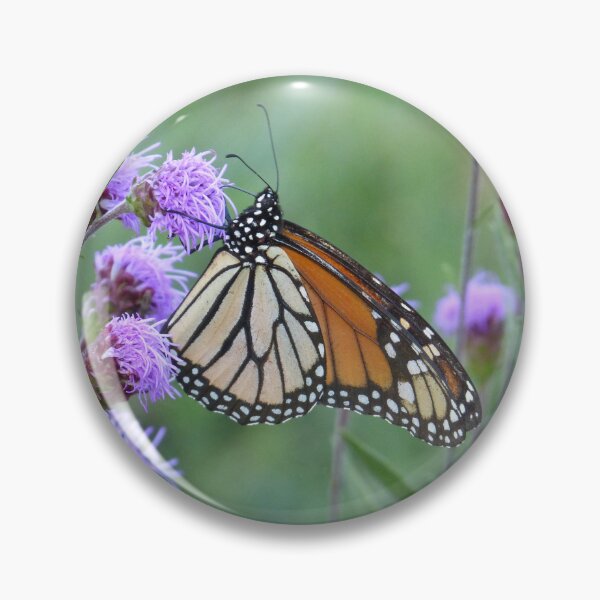 Item preview, Monarch on Meadow Blazing Star designed and sold by GardenOfPeace.