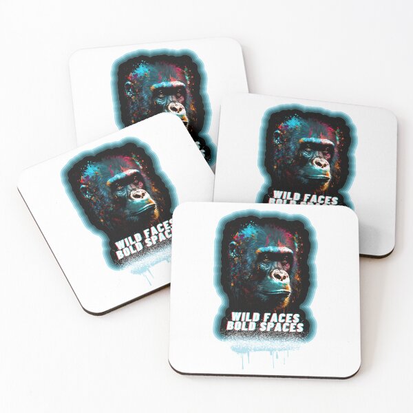 Item preview, Primate Art: Monkey Majesty "Wild Faces, Bold Spaces". designed and sold by GiveMeMood.