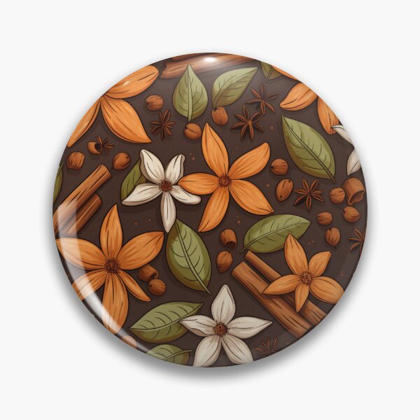 Item preview, Cinnamon winter mood pattern designed and sold by SmileshareShop.