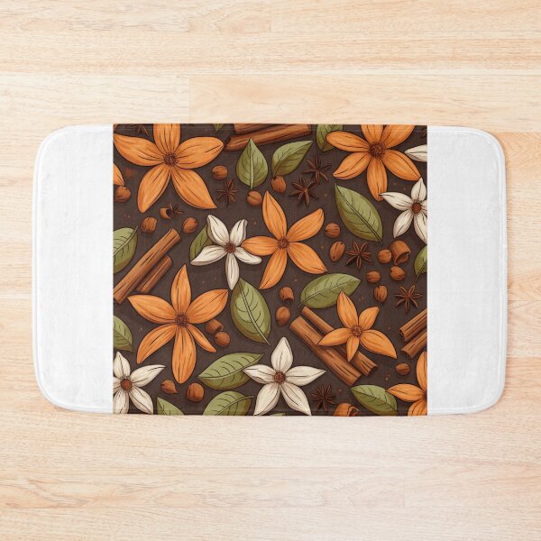 Item preview, Cinnamon winter mood pattern designed and sold by SmileshareShop.