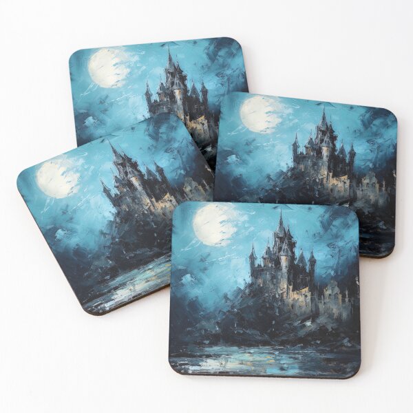 Item preview, Night panoramas, Gothic castles designed and sold by AM FineArtPrints.
