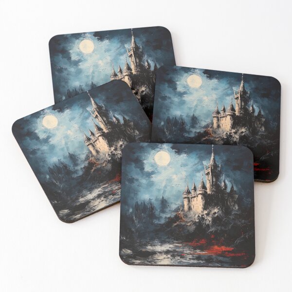 Item preview, Night panoramas, Gothic castles designed and sold by AM FineArtPrints.