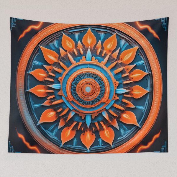 Item preview, Fiery Frost Mandala Fusion designed and sold by SpiritualManda.