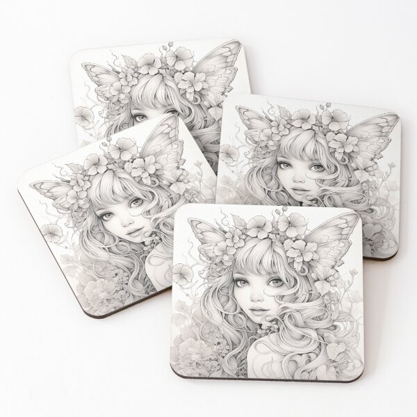 Item preview, Fairy Grey Tone Art designed and sold by deathmetalart.