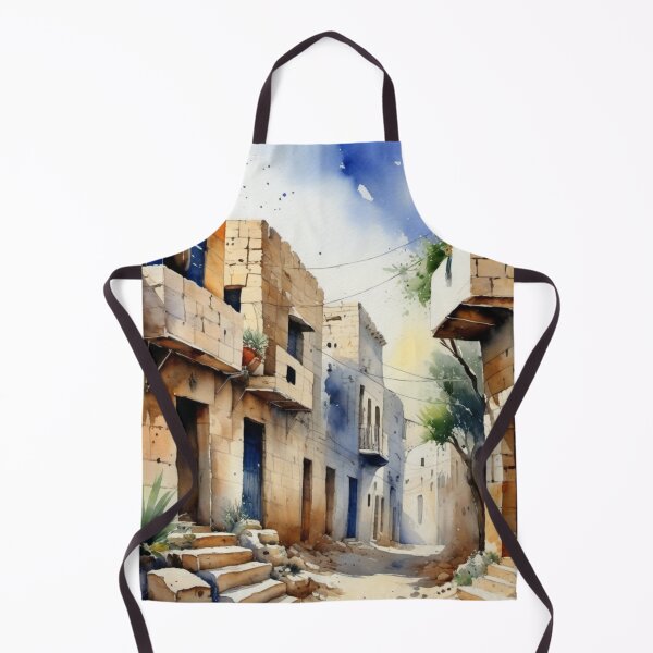 Artikelvorschau, Blick auf die Stadt im Palästina-Israelischen Krieg entworfen und verkauft von Watercolored-Me.