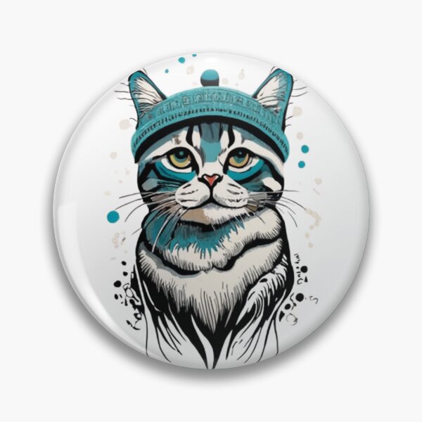 Item preview, Blue cat on oil style  designed and sold by PaulBlueShop.