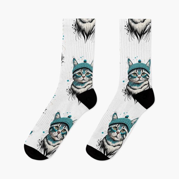 Item preview, Blue cat on oil style  designed and sold by PaulBlueShop.