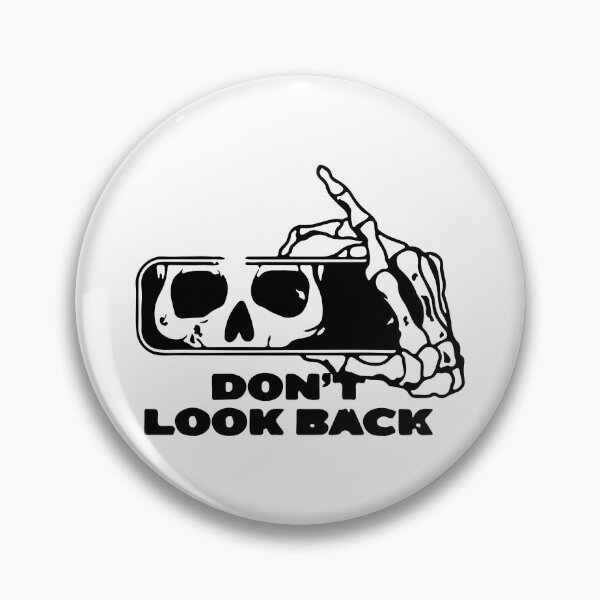Item preview, Don't look back black ink art tattoo designed and sold by InkStation24.