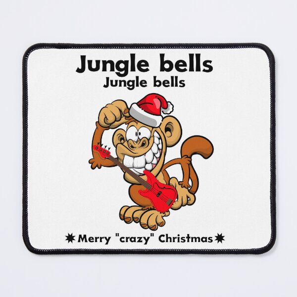 Item preview, Funny Christmas Monkey Guitar designed and sold by TrilbyTeeShop.