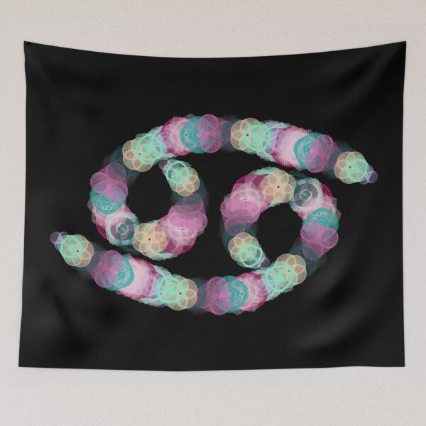 Item preview, Spirograph Cancer Zodiac Horoscope Symbol designed and sold by RachelEDesigns.