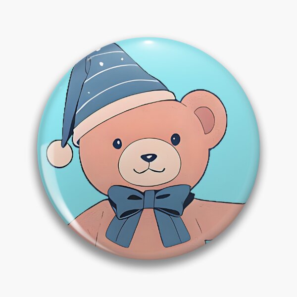 Artikelvorschau, Blauer Hut-Teddybär im Cartoon-Stil entworfen und verkauft von SirZeus.