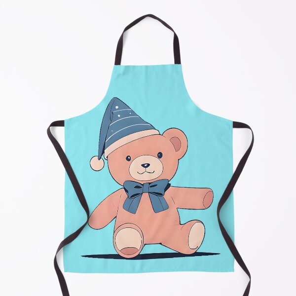 Aperçu de l'œuvre Ours en peluche chapeau bleu en style dessin animé créée et vendue par SirZeus.