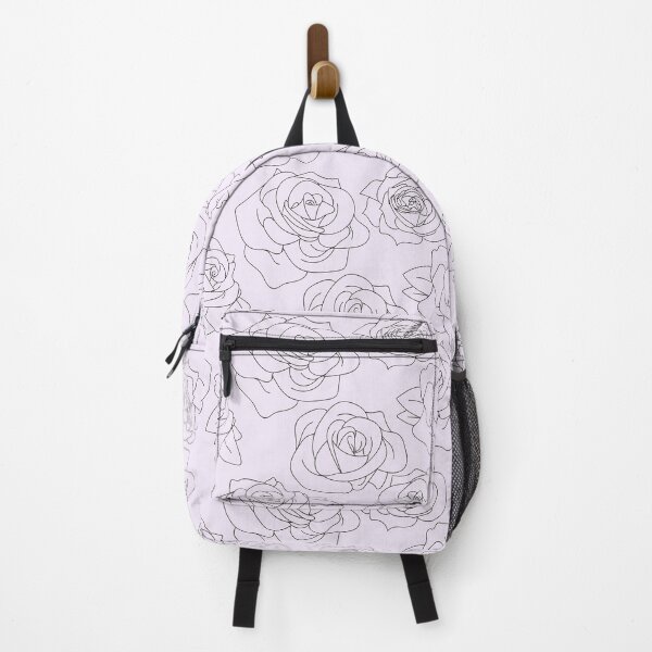 Item preview, Romantic Roses Line Drawing Pattern Lavender designed and sold by ArtMeetsPizza.