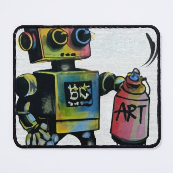 Item preview, Robot Stencil Graffiti designed and sold by Bomax121.