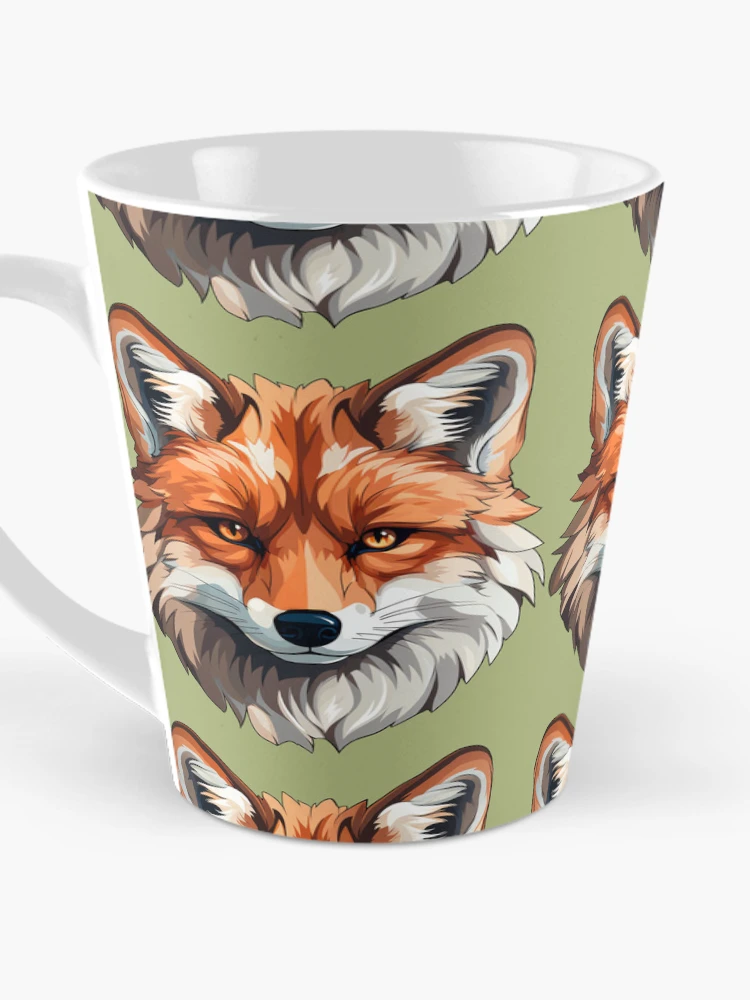 Thumbnail 3 of 4, Coffee Mug, Red Fox Head Portrait  designed and sold by FoxTreeDesign.