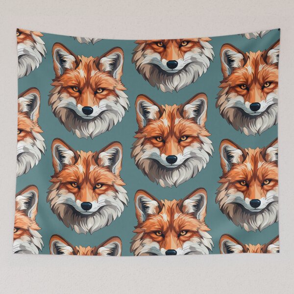 Item preview, Red Fox Head Portrait  designed and sold by FoxTreeDesign.