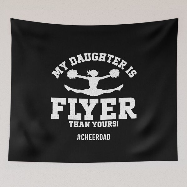 Item preview, My Daughter Is Flyer Than Yours Funny Cheer Dad Cheerleader Father's Day designed and sold by NovaPixelArtCo.