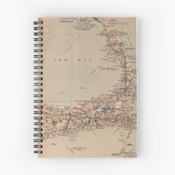 Item preview, Vintage Map of Cape Cod MA (1905) designed and sold by BravuraMedia.