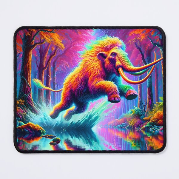 Item preview, Psychedelic Mammoth Leap designed and sold by Matt's Artificial Nature.