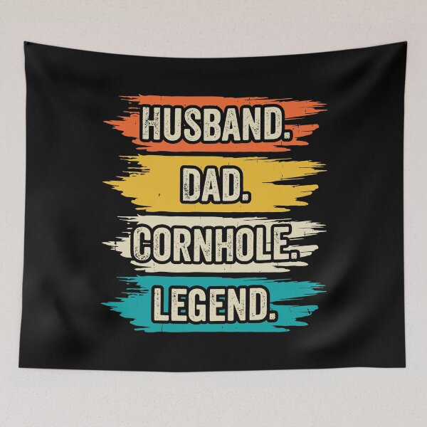 Item preview, Husband Dad Cornhole Legend - Baggo Bean Bag Toss - Cornhole Player Team Vintage designed and sold by naworas.